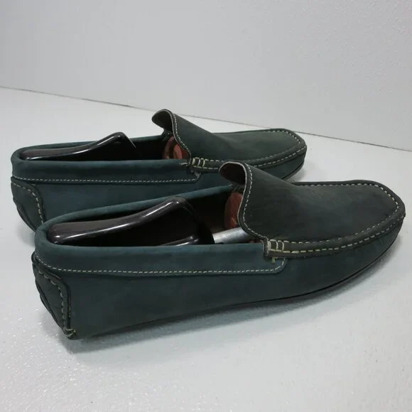 Louis Philippe Suede Leather Driver Moccasins Loafers Shoes Men\'s Footwear Sz 42 Louis Vuitton Dark Brown Nubuck Leather Loafers Size 40.5  main image 4